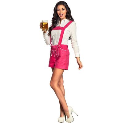 Feestbazaar Lederhose Roze Kort Dames - Clothing Feestbazaar Lederhose Roze Kort Dames - Clothing