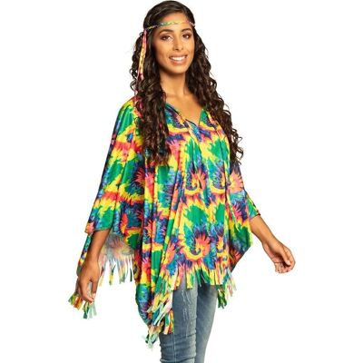 Boland Poncho Hippie con Fascia - Unisex - M/L - Poncho Hippie Boland Poncho Hippie con Fascia - Unisex - M/L - Poncho Hippie