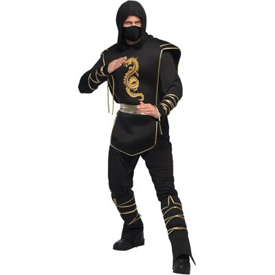 Disfraz de Ninja Negro Hanzo de Boland - Disfraces Disfraz de Ninja Negro Hanzo de Boland - Disfraces