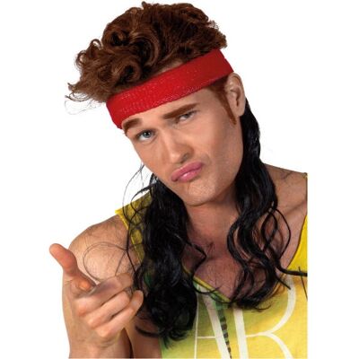 Max Bersinger 825-85-994 Rood hoofdband met zwart haar Fancy Dress Accessoire Max Bersinger 825-85-994 Rood hoofdband met zwart haar Fancy Dress Accessoire