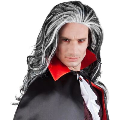 Parrucca Halloween in nero e bianco Boland 86083 - Costume Adulti Parrucca Halloween in nero e bianco Boland 86083 - Costume Adulti