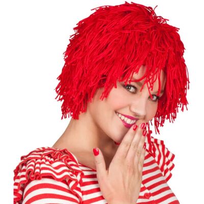 Boland 86204 Peruca corta di lana rossa - Costume da clown Boland 86204 Peruca corta di lana rossa - Costume da clown