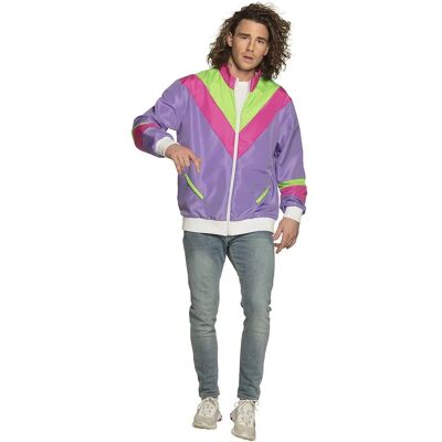 Marque Modèle - Veste rétro violette/verte/rose - Publicité Marque Modèle - Veste rétro violette/verte/rose - Publicité
