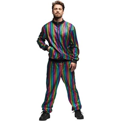 Tuta retrò arcobaleno Boland da uomo - Tracksuit Tuta retrò arcobaleno Boland da uomo - Tracksuit