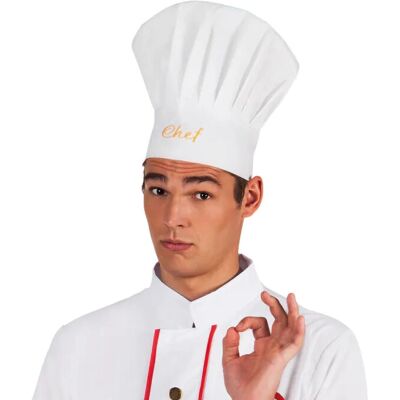 Boland 90647 Chapeau de Chef Blanc - Chapeau pour Fêtes Boland 90647 Chapeau de Chef Blanc - Chapeau pour Fêtes