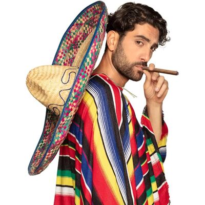 EL REY DEL CARNAVAL Mexikansk Hatt - 70 Cm - Hög Kvalitet EL REY DEL CARNAVAL Mexikansk Hatt - 70 Cm - Hög Kvalitet