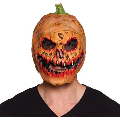 Máscara de Calabaza Lacey Wigs - Látex, Adulto, Naranja Máscara de Calabaza Lacey Wigs - Látex, Adulto, Naranja