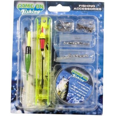 Game on Fishing 0778030 ensemble de pêche - Hameçons, Ligne, Accessoires - Publicité Game on Fishing 0778030 ensemble de pêche - Hameçons, Ligne, Accessoires - Publicité