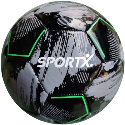 SportX Neon Groen/Grijs/Zwart Voetbal - Sportuitrusting SportX Neon Groen/Grijs/Zwart Voetbal - Sportuitrusting