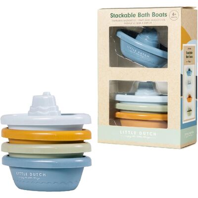 Rubo Toys Blauwe Stapelbare Badbootjes - Bad Speelgoed Rubo Toys Blauwe Stapelbare Badbootjes - Bad Speelgoed