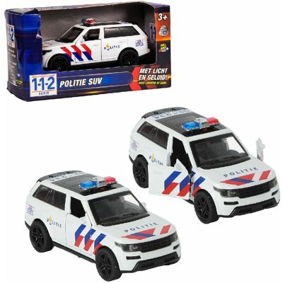 Van der Meulen Polizeiauto SUV - Rückziehfunktion, Licht & Sound - 1:36 - Spielzeugauto Van der Meulen Polizeiauto SUV - Rückziehfunktion, Licht & Sound - 1:36 - Spielzeugauto