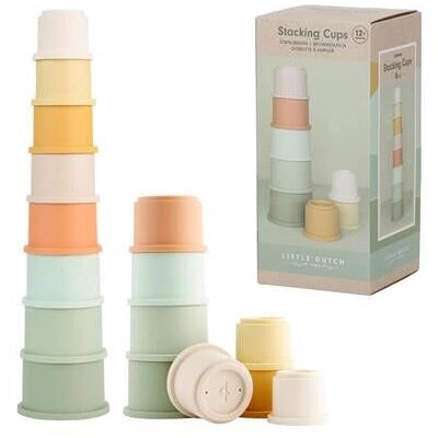 Rubo Toys 2013819 - Stapelbare kleurrijke bekers voor kinderen Rubo Toys 2013819 - Stapelbare kleurrijke bekers voor kinderen