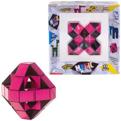 Clown Games 0896088 Breinbreker - Roze Speed Cube 48-delig Clown Games 0896088 Breinbreker - Roze Speed Cube 48-delig