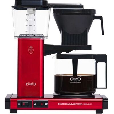 Moccamaster KBG Select - Black, Metallic, Red - Drip coffee maker Moccamaster KBG Select - Black, Metallic, Red - Drip coffee maker