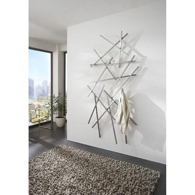 Spinder Design MATCHES Wandgarderobe - Silber Spinder Design MATCHES Wandgarderobe - Silber