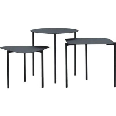 Spinder Design Doremi - Beistelltisch - Schwarz - 3er-Set Spinder Design Doremi - Beistelltisch - Schwarz - 3er-Set