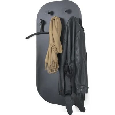 Spinder Design Espen Wandgarderobe - Schwarz, 55cm breit, Modernes Design Spinder Design Espen Wandgarderobe - Schwarz, 55cm breit, Modernes Design