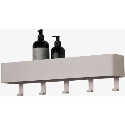 Spinder Design Multi 5 Wandhaken und Regal - Stahl, Silky Taupe Spinder Design Multi 5 Wandhaken und Regal - Stahl, Silky Taupe
