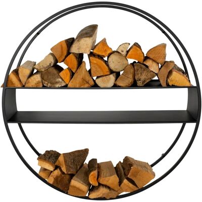 SPINDER DESIGN Wandmontage Kaminholzregal - Groß 100cm Aufbewahrung SPINDER DESIGN Wandmontage Kaminholzregal - Groß 100cm Aufbewahrung