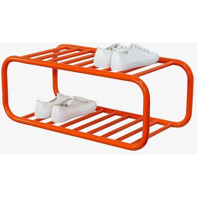 Spinder Design Retro Shoe Rack - Orange - Wall Mount - Vintage Style Spinder Design Retro Shoe Rack - Orange - Wall Mount - Vintage Style