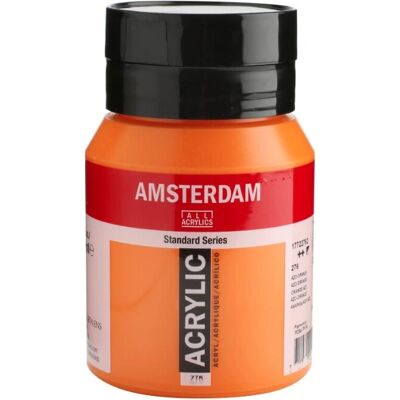 Peinture acrylique Amsterdam Talens 500 ml Orange - Peinture Acrylique - Publicité Peinture acrylique Amsterdam Talens 500 ml Orange - Peinture Acrylique - Publicité