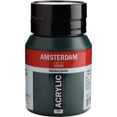 Farba akrylowa Amsterdam - Zielony Sok - 500 ml - Talens Farba akrylowa Amsterdam - Zielony Sok - 500 ml - Talens