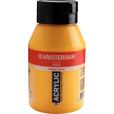 Farba akrylowa Amsterdam 270 ciemny żółty Farba akrylowa Amsterdam 270 ciemny żółty