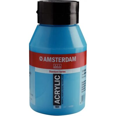 Farba akrylowa Amsterdam Expert 1000ml Niebieski świetlisty Farba akrylowa Amsterdam Expert 1000ml Niebieski świetlisty
