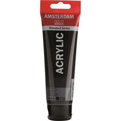 Černá akrylová barva Royal Talens Amsterdam - Umění/kutilství 120ml Černá akrylová barva Royal Talens Amsterdam - Umění/kutilství 120ml