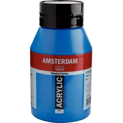 Farba akrylowa cyjan podstawowy 572 - Półprzezroczysta, 1000 ml Farba akrylowa cyjan podstawowy 572 - Półprzezroczysta, 1000 ml