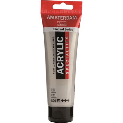 Stříbrná akrylová barva Royal Talens Amsterdam - Umění/Řemesla - 120 ml Stříbrná akrylová barva Royal Talens Amsterdam - Umění/Řemesla - 120 ml