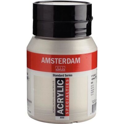 Farba akrylowa Amsterdam 500ml Srebro - Jakość artystyczna Farba akrylowa Amsterdam 500ml Srebro - Jakość artystyczna
