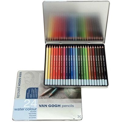Van Gogh Watercolour Potloodset - 24 kleuren artistiek materiaal Van Gogh Watercolour Potloodset - 24 kleuren artistiek materiaal