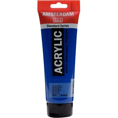 Peinture acrylique Talens Amsterdam Bleu Ftalé - 250ml Peinture Artistique et Craft - Publicité Peinture acrylique Talens Amsterdam Bleu Ftalé - 250ml Peinture Artistique et Craft - Publicité
