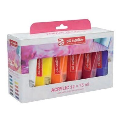 Sada akrylových barev Talens 3582812M - Vícebarevná - 12x75ml Sada akrylových barev Talens 3582812M - Vícebarevná - 12x75ml