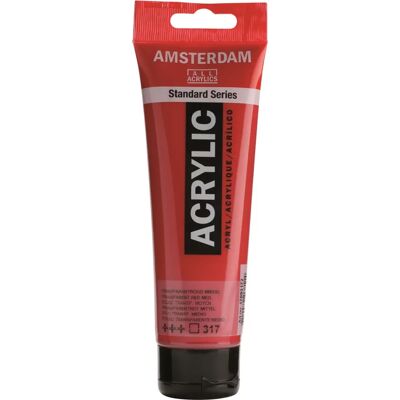 Akrylmalba Royal Talens Amsterdam - Transparentní červené médium - 120ml Akrylmalba Royal Talens Amsterdam - Transparentní červené médium - 120ml