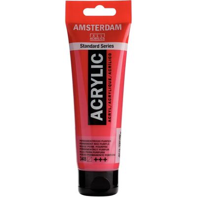 Tinta acrílica Talens Amsterdam - Vermelho permanente roxo - 120ml Tinta acrílica Talens Amsterdam - Vermelho permanente roxo - 120ml
