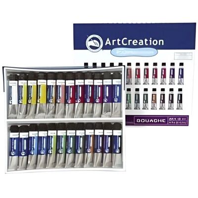 Royal Talens Gouache ArtCreation Expression - 24x12ml Set - Bleu foncé, Vert clair, Noir, Bleu - Fournitures d'art Royal Talens Gouache ArtCreation Expression - 24x12ml Set - Bleu foncé, Vert clair, Noir, Bleu - Fournitures d'art