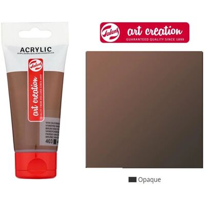 Peinture Acrylique Marron Vandyke - 75ml - Art Creation - Publicité Peinture Acrylique Marron Vandyke - 75ml - Art Creation - Publicité