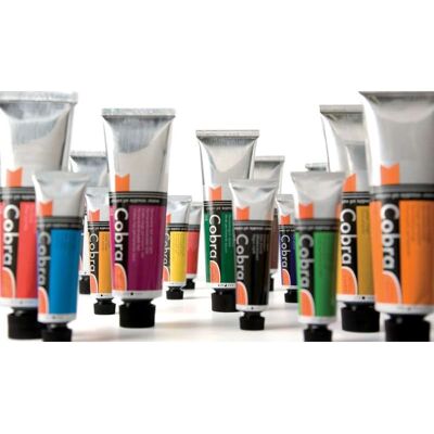 Farba olejna rozcieńczalna wodą Cobra Artist 40ml Kadmowy żółty średni Farba olejna rozcieńczalna wodą Cobra Artist 40ml Kadmowy żółty średni