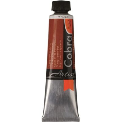 Cobra Künstlerölfarbe Wasservermalbar 40ml Transparentoxidrot Cobra Künstlerölfarbe Wasservermalbar 40ml Transparentoxidrot