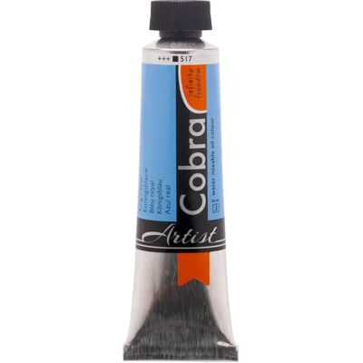 Peinture à l'huile à mélanger à l'eau Cobra - Bleu Roi - Publicité Peinture à l'huile à mélanger à l'eau Cobra - Bleu Roi - Publicité