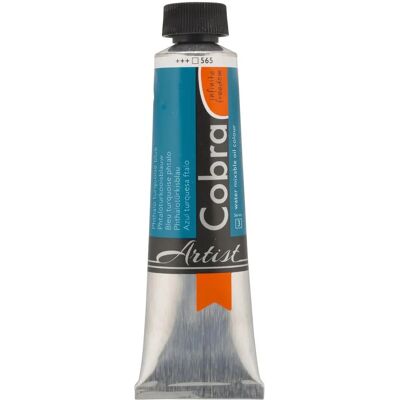 Peinture à l'huile artistique à mélanger à l'eau Cobra - Bleu turquoise phthalo - Publicité Peinture à l'huile artistique à mélanger à l'eau Cobra - Bleu turquoise phthalo - Publicité