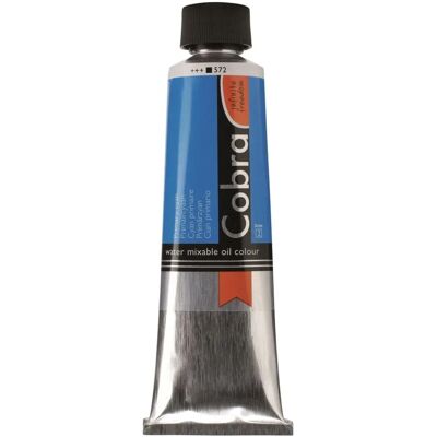 Peinture à l'huile soluble dans l'eau Cobra - Primécyan 572, 40ml Peinture à l'huile soluble dans l'eau Cobra - Primécyan 572, 40ml