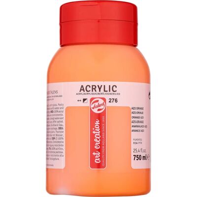 Peinture Acrylique Orange Azo - Royal Talens, 750ml - Publicité Peinture Acrylique Orange Azo - Royal Talens, 750ml - Publicité