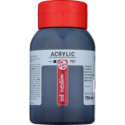 Peinture Acrylique Noir Ivoire Royal Talens - 750ml Art Creation Peinture Acrylique Noir Ivoire Royal Talens - 750ml Art Creation