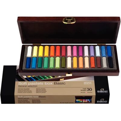 Set de Pastels Moyens Rembrandt En Bois 30 Pièces Set de Pastels Moyens Rembrandt En Bois 30 Pièces