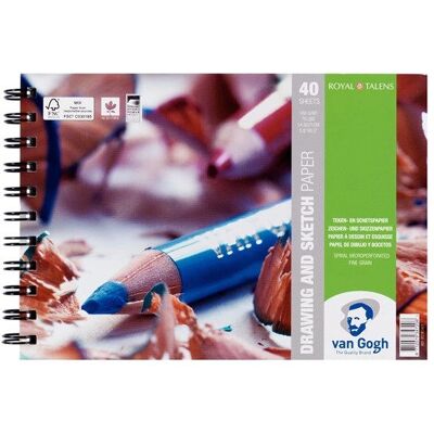 Van Gogh 93181421 Heft - A5, 40 Blatt, Bunt - Skizzheft Van Gogh 93181421 Heft - A5, 40 Blatt, Bunt - Skizzheft