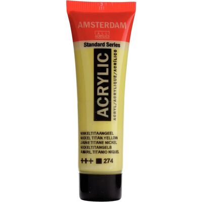 Royal Talens Amsterdam Jaune Nickel Titane - Peinture Acrylique - 20ml - Publicité Royal Talens Amsterdam Jaune Nickel Titane - Peinture Acrylique - 20ml - Publicité
