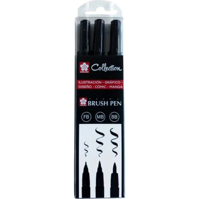 Conjunto de canetas Pigma Brush - Marcadores para manga & quadrinhos Conjunto de canetas Pigma Brush - Marcadores para manga & quadrinhos